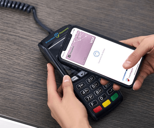 Contactless payment on a physical terminal